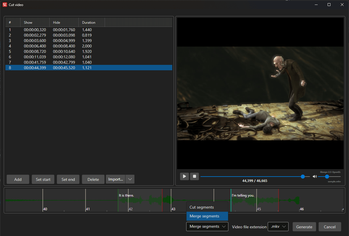 Cut Video