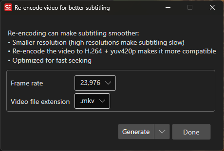 Re-encode Video
