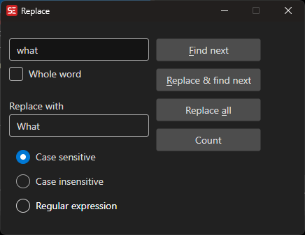 Replace